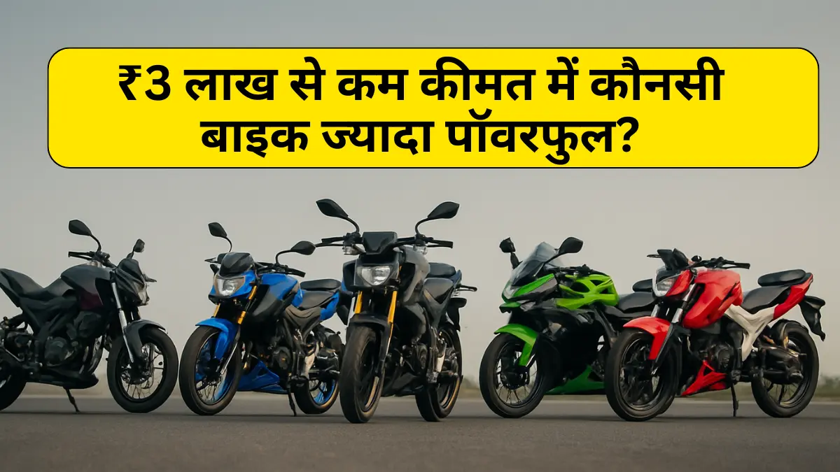 Top 5 Powerful Bikes under 3 lakh